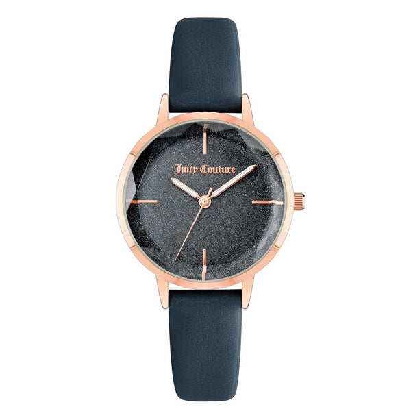 Juicy Couture Blue Plastic Dress Watch