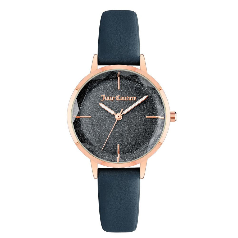 Juicy Couture Blue Plastic Dress Watch