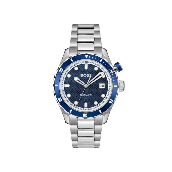 Hugo Boss Gray Stainless Steel Dress Watch