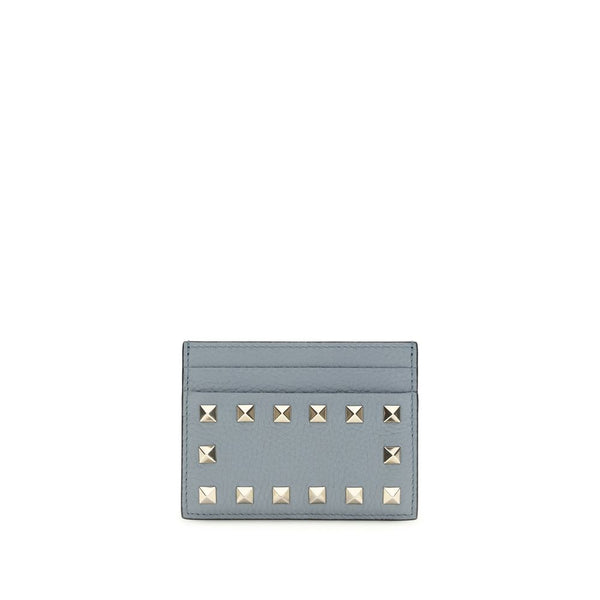 Valentino Garavani Blue Calf Leather Bos Taurus Wallet