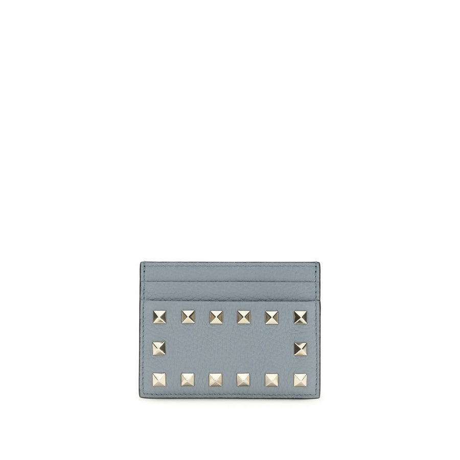 Valentino Garavani Blue Calf Leather Bos Taurus Wallet