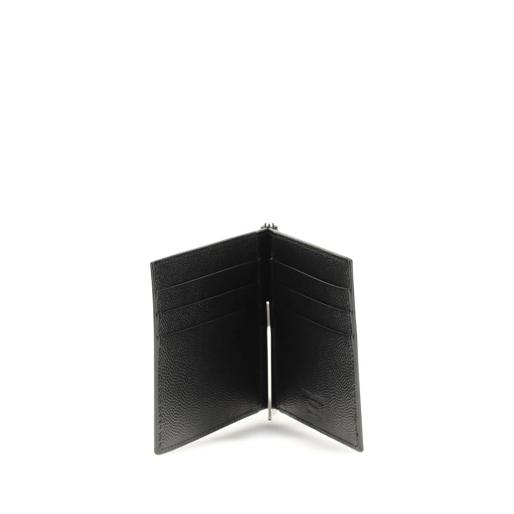 Saint Laurent Black Calf Leather Bos Taurus Wallet