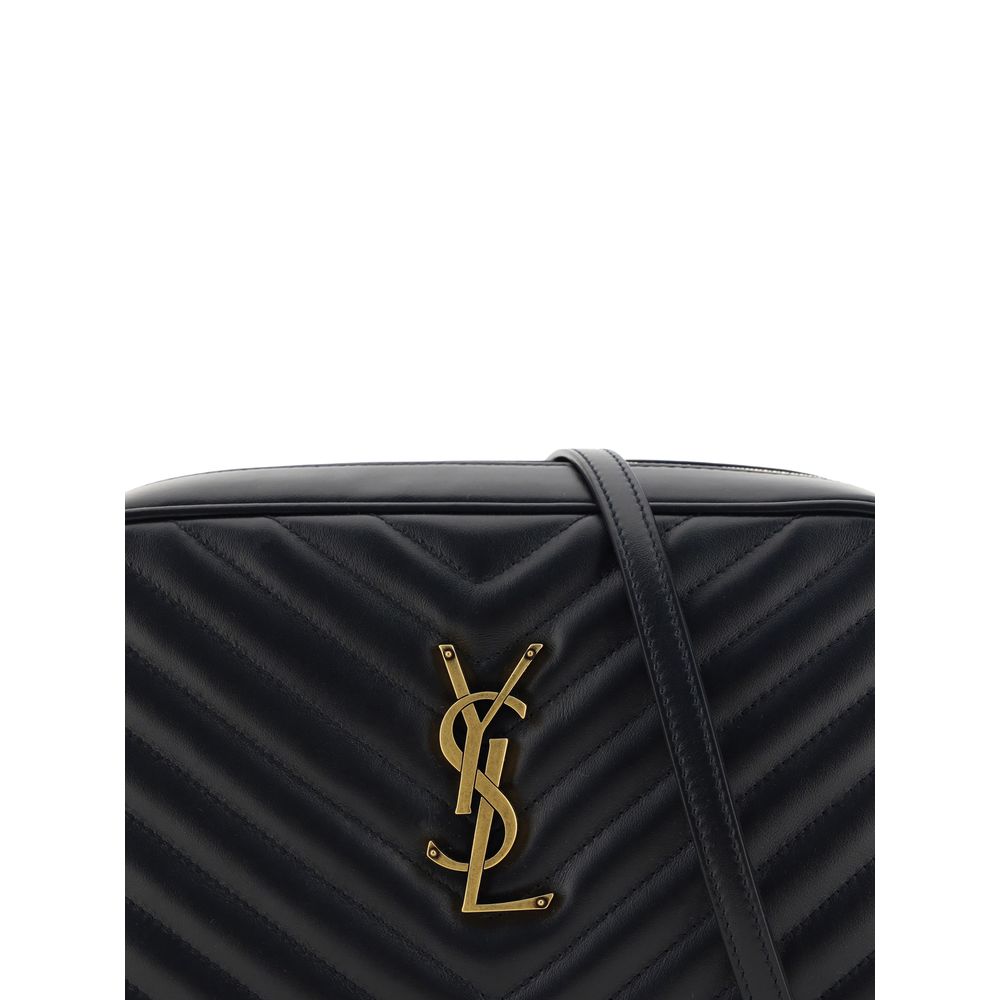 Saint Laurent Black Calf Leather Bos Taurus Shoulder Bag