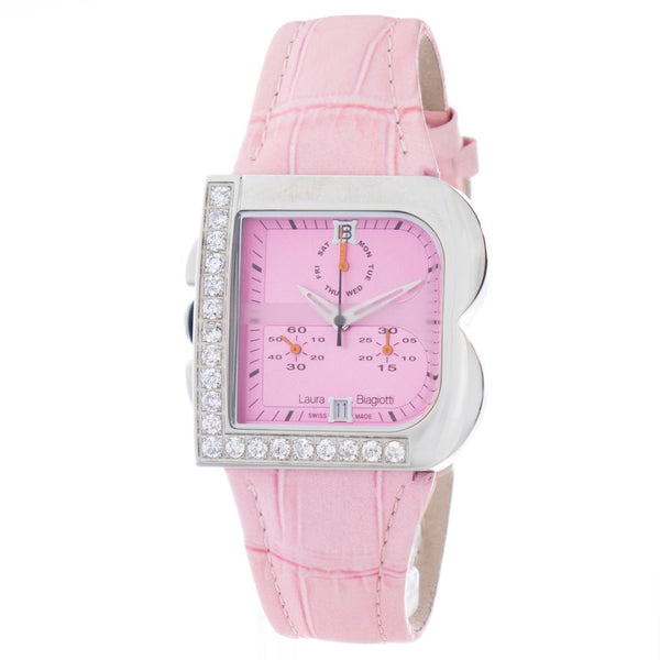 Laura Biagiotti Multicolor Leather Dress Watch