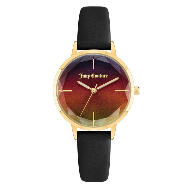 Juicy Couture Black Plastic Dress Watch