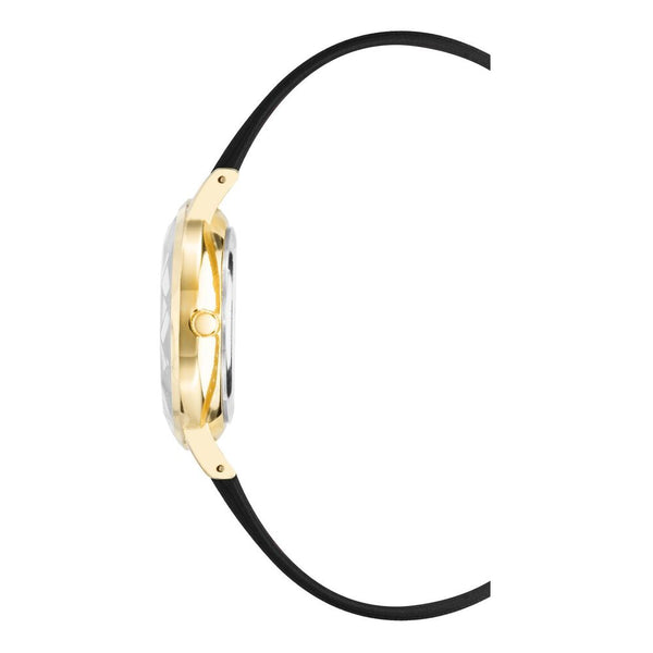 Juicy Couture Black Plastic Dress Watch