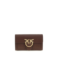 PINKO Brown Calf Leather Bos Taurus Wallet