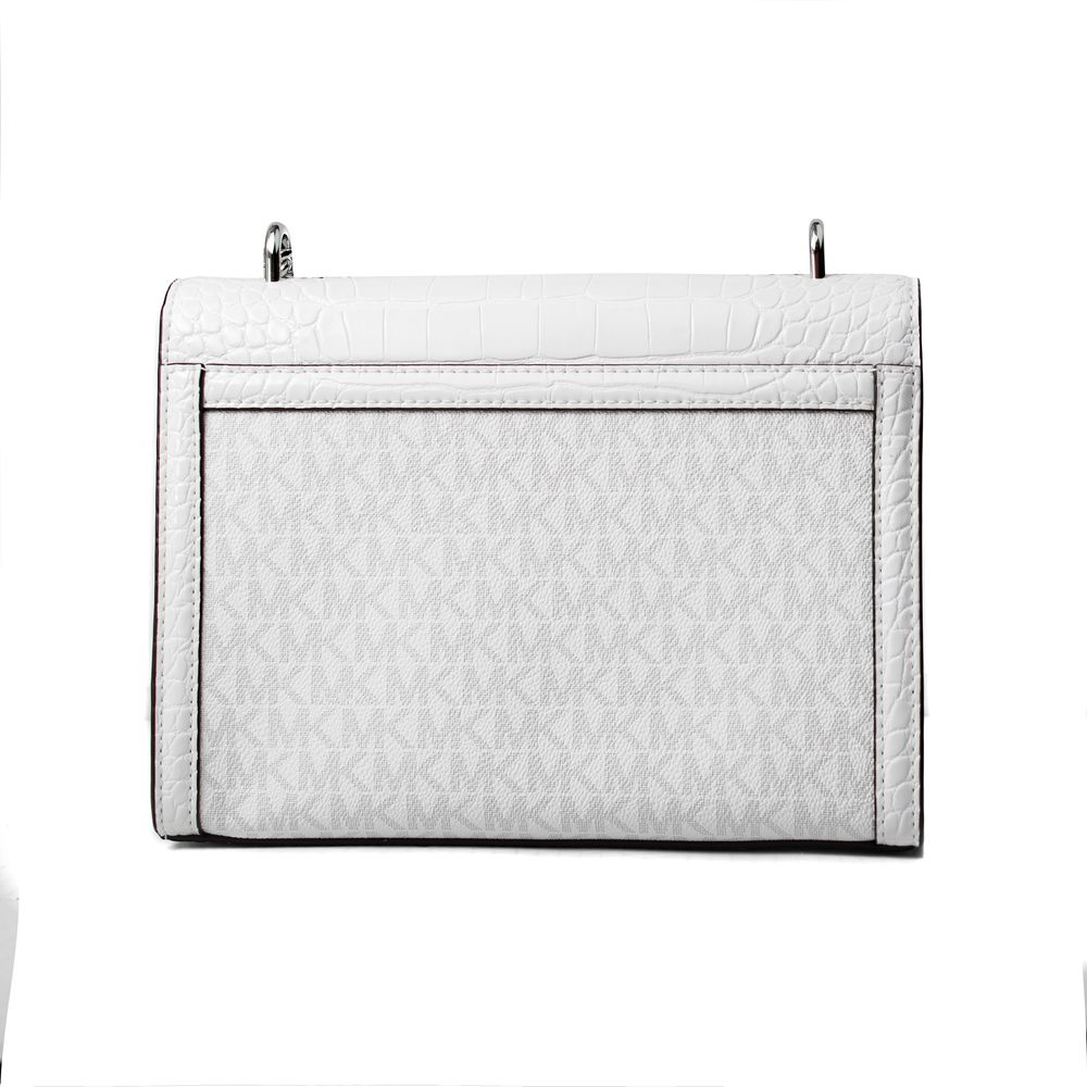 Michael Kors White Canvas Crossbody Bag