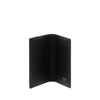 Ferragamo Black Calf Leather Bos Taurus Wallet