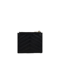 Saint Laurent Black Calf Leather Bos Taurus Wallet