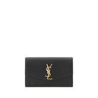 Saint Laurent Black Calf Leather Bos Taurus Wallet