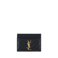 Saint Laurent Black Lamb Ovis Aries Aries Wallet
