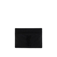 Saint Laurent Black Calf Leather Bos Taurus Wallet