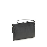 Fendi Black Lamb Ovis Aries Aries Clutch Bag