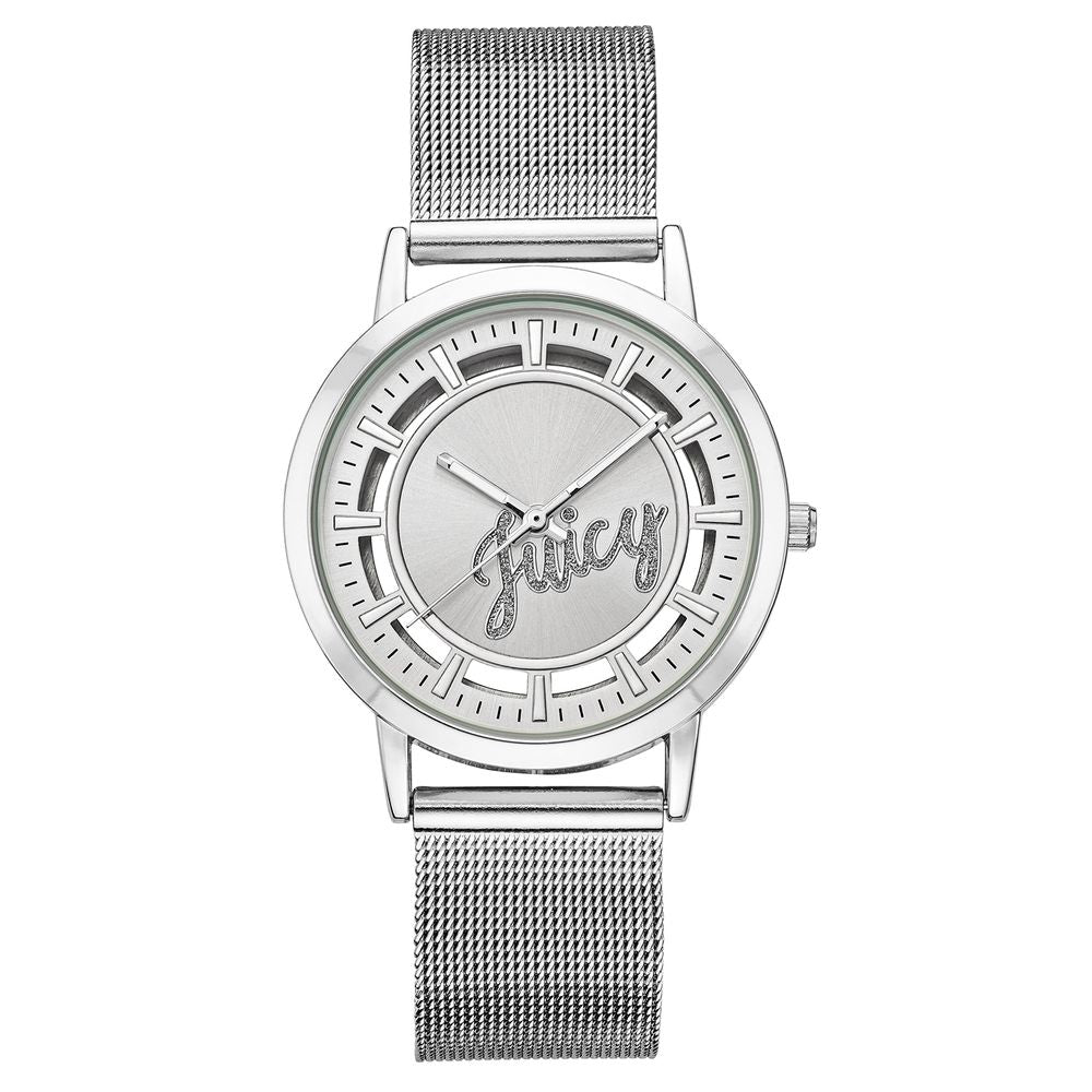 Juicy Couture Silver Stainless Steel Dress Watch