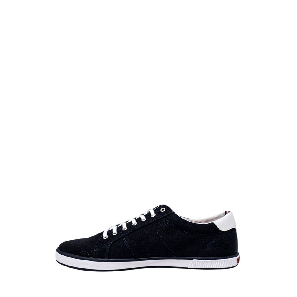 Tommy Hilfiger Blue Cotton Low Top Sneakers