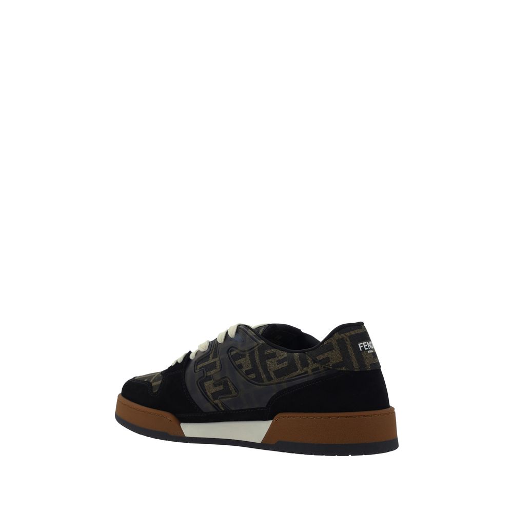 Fendi Multicolor Fabric Low Top Sneakers