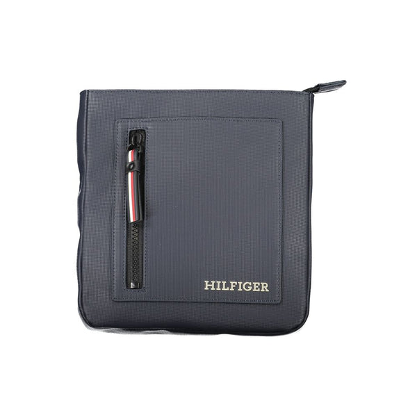 Tommy Hilfiger Navy Polyurethane Men's Shoulder Bag