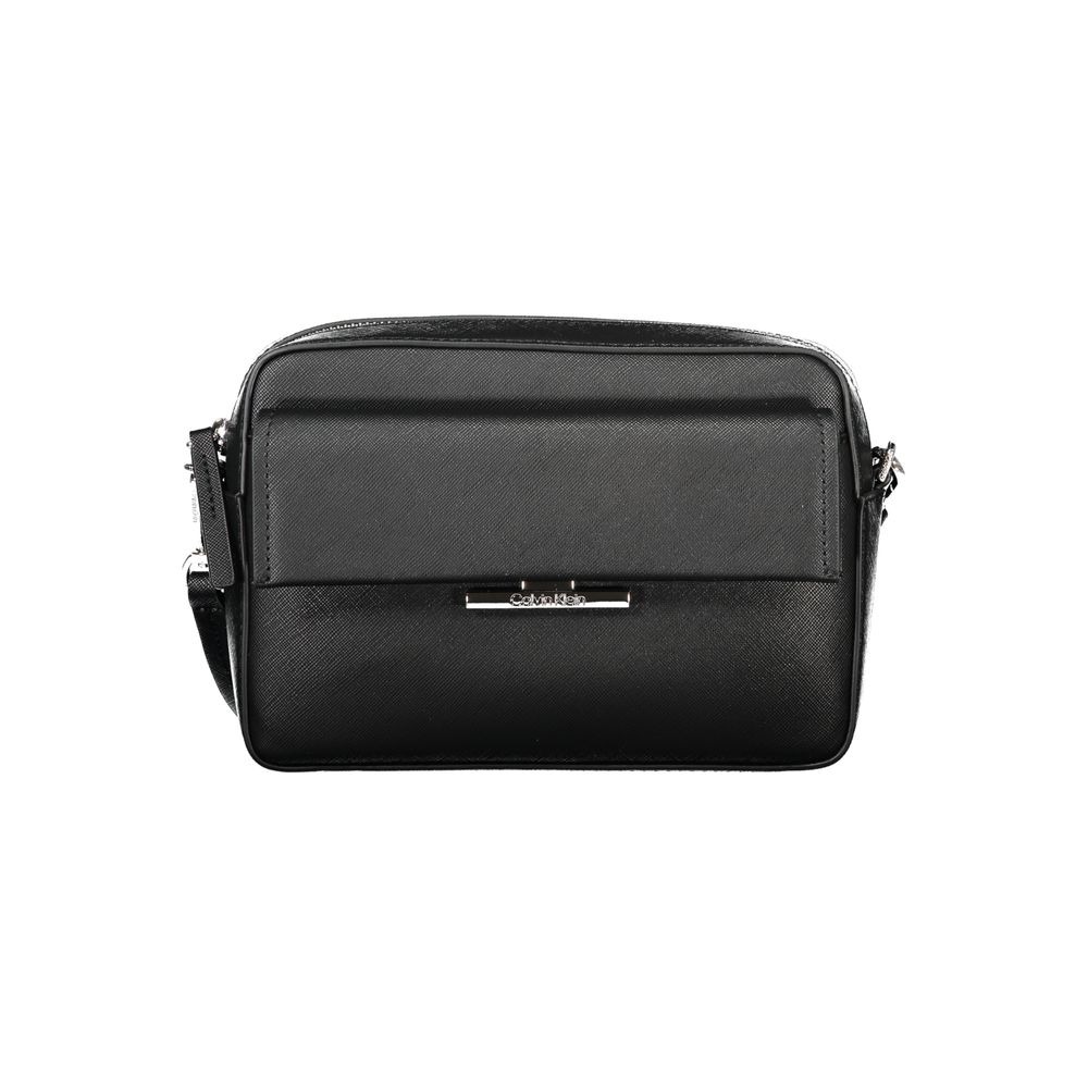 Calvin Klein Black Polyurethane Women's Shoulder Bag