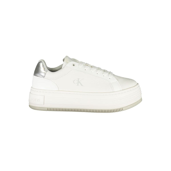 Calvin Klein Bianco Leather Women Sneaker
