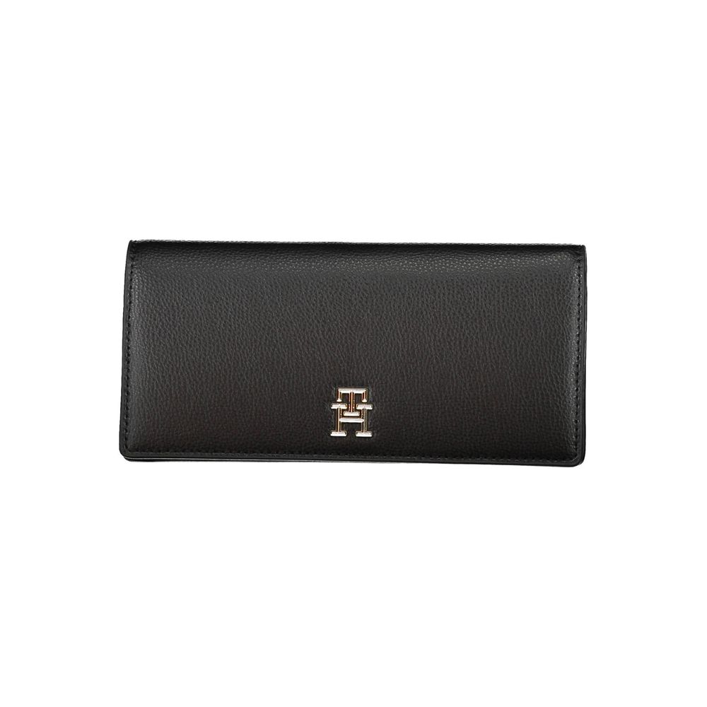 Tommy Hilfiger Black Polyurethane Women Wallet