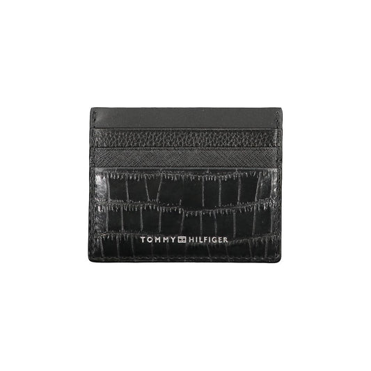 Tommy Hilfiger Black Leather Men Wallet