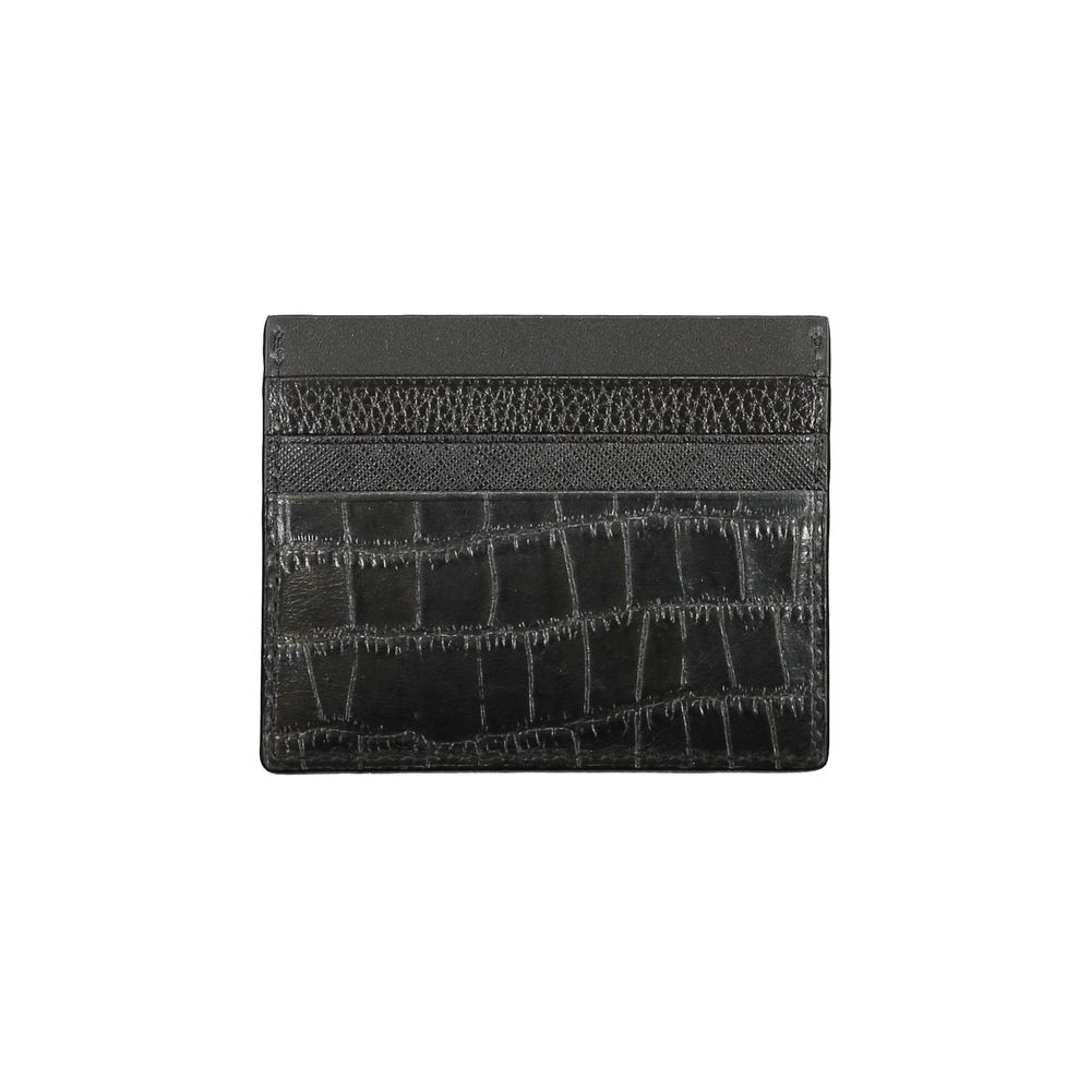 Tommy Hilfiger Black Leather Men Wallet
