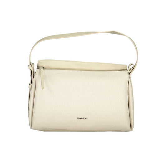 Calvin Klein Beige Polyester Women Handbag