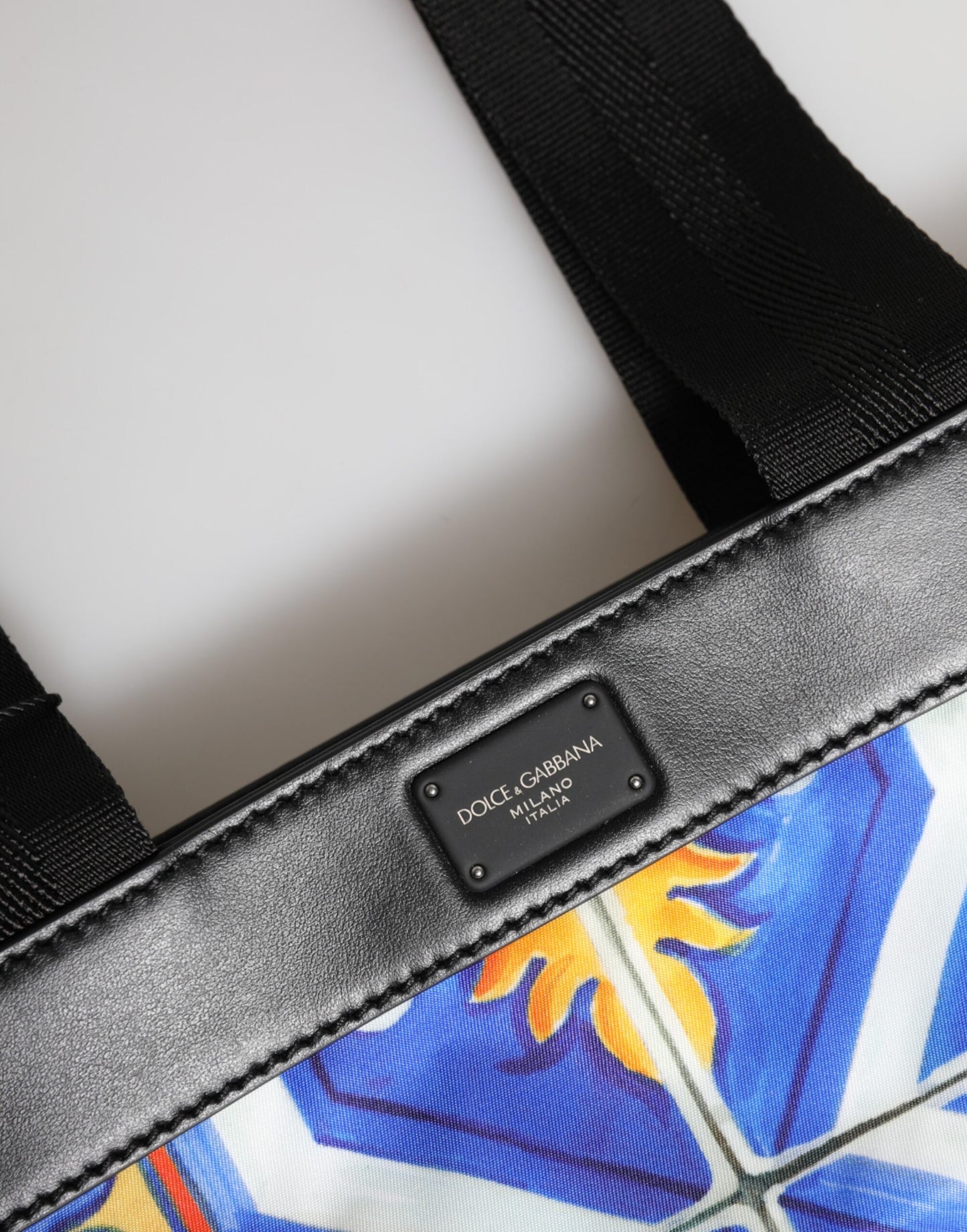 Dolce & Gabbana Multicolor Maiolica Print Tote Shoulder Strap Bag