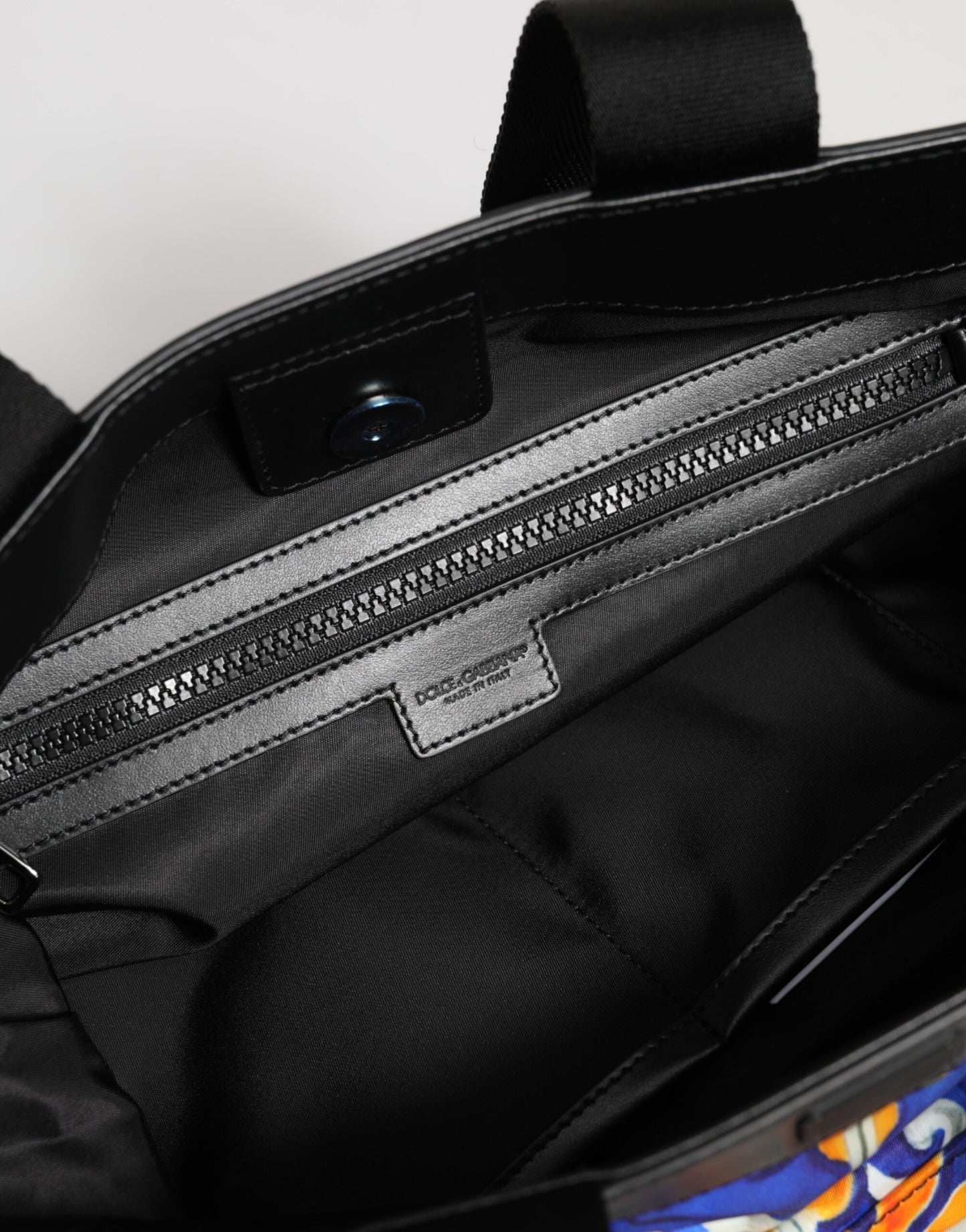 Dolce & Gabbana Multicolor Maiolica Print Tote Shoulder Strap Bag