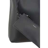 Saint Laurent Black Lamb Ovis Aries Aries Shoulder Bag