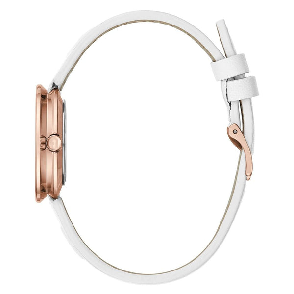 Furla White Leather Dress Watch