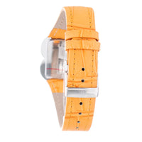 Laura Biagiotti Orange Leather Dress Watch